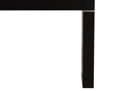 Vaughan Benz Style Ebonized Console Table with Silver Trim - 3515368