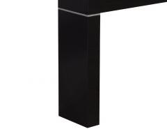 Vaughan Benz Style Ebonized Console Table with Silver Trim - 3515372