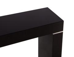 Vaughan Benz Style Ebonized Console Table with Silver Trim - 3515374