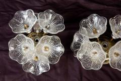 VeArt Murano Glass Flower Sputnik Chandelier by Venini for VeArt Italy 1960s - 1551525