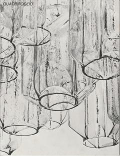 VeArt Murano Glass Quadrifoglio Pendant by VeArt 1970s - 4488847