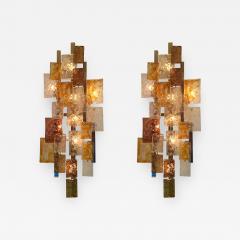 VeArt Pair of Sconces by VeArt Murano Glass Italy 1970s - 531389