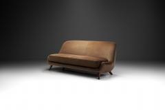 Velour Two Seater Sofa with Solid Wood Legs Europe ca 1950s - 2872098