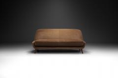 Velour Two Seater Sofa with Solid Wood Legs Europe ca 1950s - 2872099