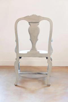Venetian 1810s Rococo Style Painted Wood Armchair with Parcel Gilt Accents - 3736919