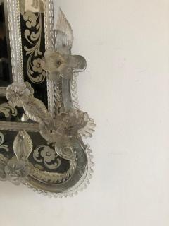 Venetian Antique Ornate Etched Decorative Mirror - 1366340