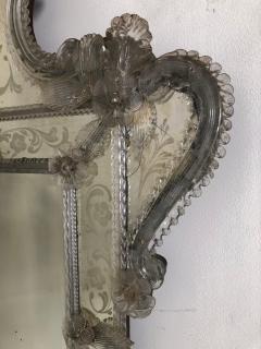 Venetian Antique Ornate Etched Decorative Mirror - 1366341