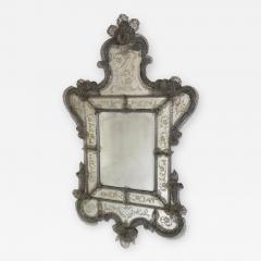 Venetian Antique Ornate Etched Decorative Mirror - 1367704