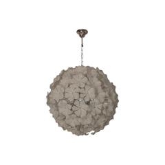 Venetian Beige Flowers Murano Style Glass Sputnik Chandelier - 4445907