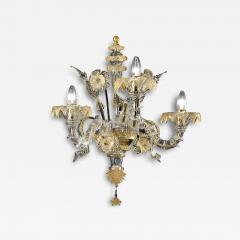 Venetian Ca Rezzonico Murano Glass Gold Wall Sconce - 4351983