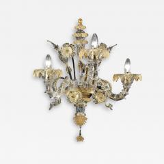 Venetian Ca Rezzonico Murano Glass Gold Wall Sconce - 4603108