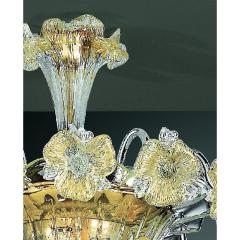 Venetian Floreal Gold Murano Glass Flush Mount - 4378070