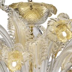 Venetian Floreal Luxury Gold Muarno Glass Chandelier - 4350276