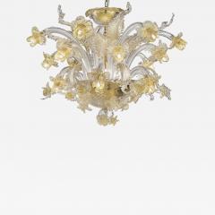 Venetian Floreal Luxury Gold Muarno Glass Chandelier - 4603140