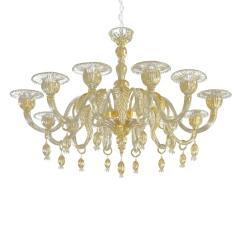 Venetian Gold Chandelier With Big Leaves - 4302743