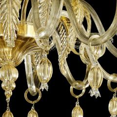 Venetian Gold Chandelier With Big Leaves - 4302746