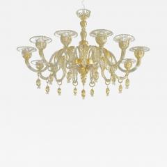Venetian Gold Chandelier With Big Leaves - 4306071