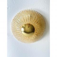 Venetian Gold Graniglia Murano Glass Flush Mount - 4735832