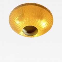 Venetian Gold Graniglia Murano Glass Flush Mount - 4738817