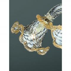 Venetian Hand Blowing Floreal Luxury Gold Leaf Murano Glass Chandelier - 4592123
