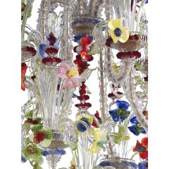 Venetian Imperial Floral C Rezzonico Murano Glass Chandelier - 4350008