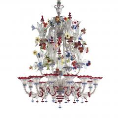 Venetian Imperial Floral C Rezzonico Murano Glass Chandelier - 4602642