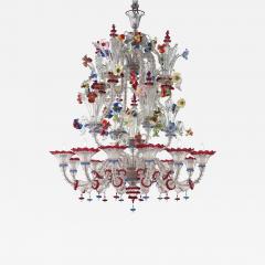 Venetian Imperial Floral C Rezzonico Murano Glass Chandelier - 4603107
