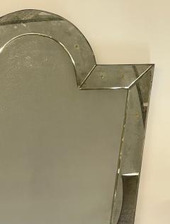 Venetian Key Hole Shaped Beveled Glass Mirror Hollywood Regency Style - 2937665