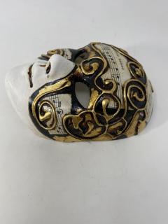 Venetian Laboratory Ceramic Decorative Music Mask Made in Venice - 2572327