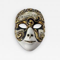 Venetian Laboratory Ceramic Decorative Music Mask Made in Venice - 2574198