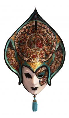 Venetian Laboratory Venetian Laboratory Hand Painted Venetian Mask - 4570594