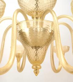 Venetian Murano Glass Gold Dusted Chandeliers - 737870