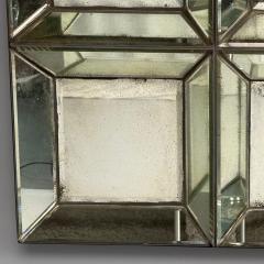 Venetian Shadowbox Wall Mirror Distressed Beveled Glass 21st C  - 3959414