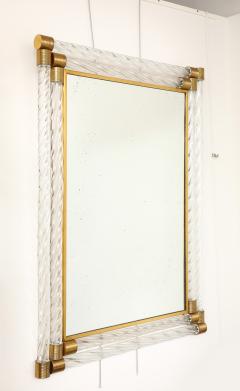 Venetian Style Mirror with Twisted Glass Rods - 4580845