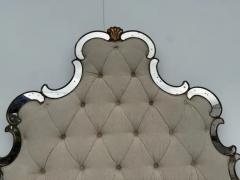 Venetian Style Tufted Mirrored Queen Headboard - 4131314