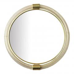 Venetian Torciglione Murano Glass Wall Mirrors With Gold Leaf Detailing - 4567266