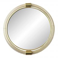 Venetian Torciglione Murano Glass Wall Mirrors With Gold Leaf Detailing - 4567267