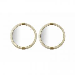 Venetian Torciglione Murano Glass Wall Mirrors With Gold Leaf Detailing - 4567268