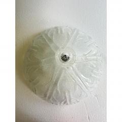 Venetian Vintage Trasparent Graniglia Murano Glass Flush Mount - 4735823