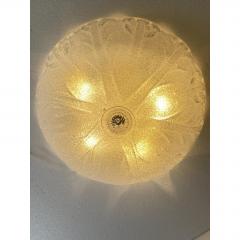 Venetian Vintage Trasparent Graniglia Murano Glass Flush Mount - 4735824