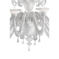 Venetian White C Rezzonico Murano Glass Chandelier - 4350071