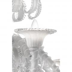 Venetian White C Rezzonico Murano Glass Chandelier - 4602689