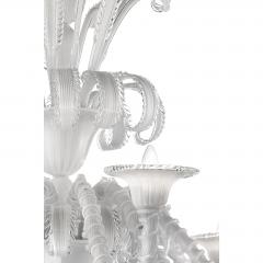 Venetian White C Rezzonico Murano Glass Chandelier - 4602690