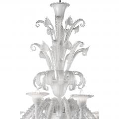 Venetian White C Rezzonico Murano Glass Chandelier - 4602693