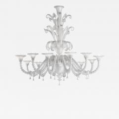 Venetian White C Rezzonico Murano Glass Chandelier - 4603130