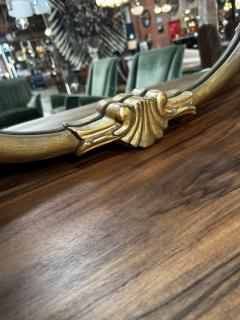 Venetian Wood Oversize Italian Mirror 1950s - 2815545