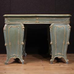 Venetian lacquered and painted writing desk from the 20th century - 4360429