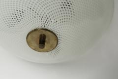 Venini Manufacture Venini attributed Murano glass flush mount ceiling light Italy circa 1960s - 4801636