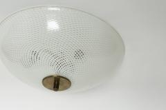 Venini Manufacture Venini attributed Murano glass flush mount ceiling light Italy circa 1960s - 4801638