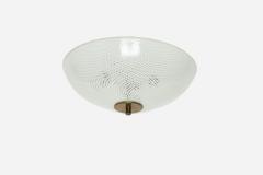 Venini Manufacture Venini attributed Murano glass flush mount ceiling light Italy circa 1960s - 4802329